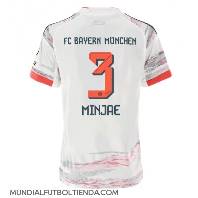 Camiseta Bayern Munich Kim Min-jae #3 Segunda Equipación Replica 2025-26 para mujer mangas cortas Camiseta Bayern Munich Kim Min-jae #3 Segunda Equipación Replica 2025-26 para mujer mangas cortas